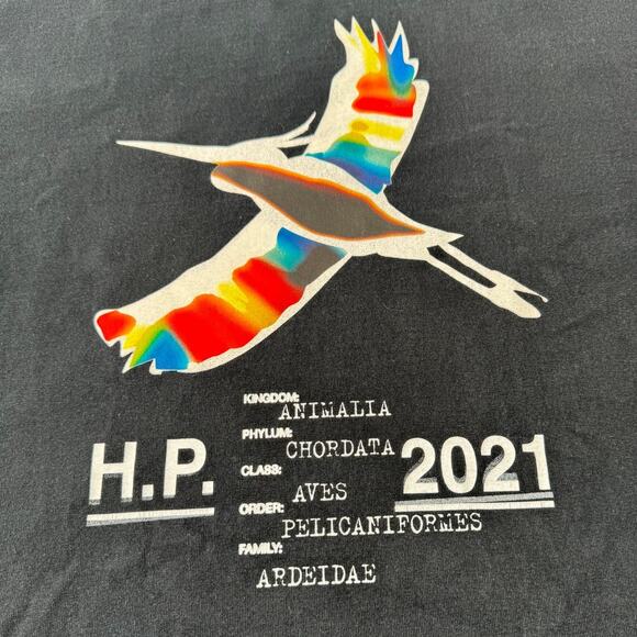 Men's Heron Preston Rare Heron Rainbow T-Shirt Size M Fits Like An XL - Picture 6 of 11